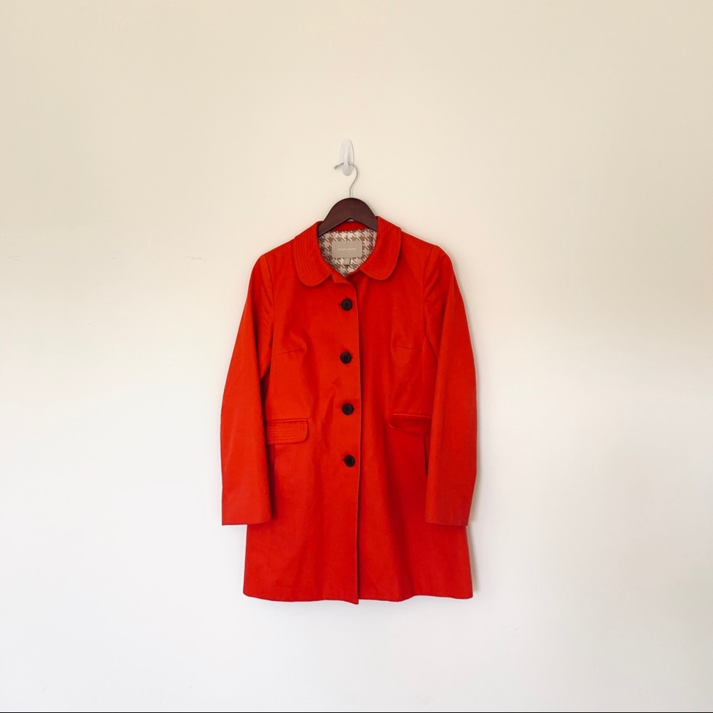 Banana Republic red trench coat